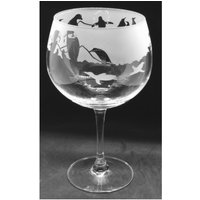 Pinguin Gin Glass 70Cl Glas Gin Ballon Mit Pinguin Frieze Design von EngravedGlassDirect