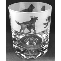 Schäferhund Glas | 30Cl Glas Whisky Becher Mit Schäferhund Fries Design von EngravedGlassDirect