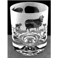 Schafflas | 30Cl Glas Whisky Becher Mit Schaf Fries Design von EngravedGlassDirect