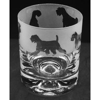 Schnauzer Glas | 30Cl Glas Whisky Becher Mit Schnauzer Fries Design von EngravedGlassDirect