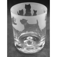 Westie Glas | 30Cl Glas Whiskybecher Mit West Highland Terrier Frieze Design von EngravedGlassDirect
