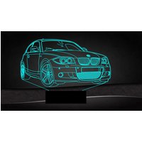 Bmw Serie 1 Personalisierte 3D-Illusion Smart App-Kontrolle Nachtlicht Bluetooth, Musik, 7 & 16M Farbe Mobile App, Made in Uk von EngravingArtStudio