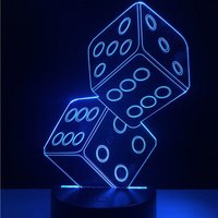 Dice 3D Illusion Smart App Control Nachtlicht Bluetooth, Musik, 7 & 16M Farbe Mobile App, Made in Uk Dice 3D Illusion Smart App Control Nachtlicht Bluetooth, Musik, 7 & 16M Farbe Mobile App, Made in Uk von EngravingArtStudio