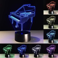 Flügel 3D Illusion Smart App Control Nachtlicht Bluetooth, Musik, 7 & 16M Farbe Mobile App Handmade in Uk von EngravingArtStudio