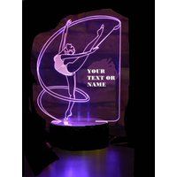 Gymnast Girl 3D Illusion Smart App Control Nachtlicht Bluetooth, Musik, 7 & 16M Farbe Mobile App, Made in Uk Gymnast Girl 3D Illusion Smart App Control Nachtlicht Bluetooth, Musik, 7 & 16M Farbe Mobile App, Made in Uk von EngravingArtStudio