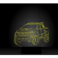 Pick Up Truck 3D Illusion Smart App Control Nachtlicht Bluetooth, Musik, Sensor Lampe von EngravingArtStudio