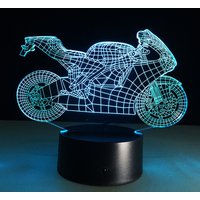 Motorräder, Straßenmotorräder Personalisierte 3D-Illusion Smart App-Steuern Nachtlicht Bluetooth, Musik, 7 & 16M Farbe Mobile App von EngravingArtStudio