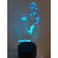 Mountain Bikes Motocross 3D Illusion Smart App Control Nachtlicht Bluetooth, Musik, 7 & 16M Farbe Mobile App, Made in Uk Mountain Bikes Motocross 3D Illusion Smart App Control Nachtlicht Bluetooth, Musik, 7 & 16M Farbe Mobile App, Made in Uk von EngravingArtStudio