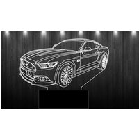 Mustang 5.0 Personalisierte 3D-Illusion Smart App-Kontrolle Nachtlicht Bluetooth, Musik, 7 & 16M Farbe Mobile App, Made in Uk Mustang 5.0 Personalisierte 3D-Illusion Smart App-Kontrolle Nachtlicht Bluetooth, Musik, 7 & 16M Farbe Mobile App, Made in Uk von EngravingArtStudio