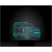 Neue Verteidiger 3D Illusion Smart App Control Nachtlicht Bluetooth, Musik, 7 & 16M Farbe Mobile App, Made in Uk von EngravingArtStudio