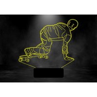 Skateboard 3D Illusion Smart App Control Nachtlicht Bluetooth, Musik, 7 & 16M Farbe Mobile App, Made in Uk von EngravingArtStudio