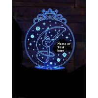 Turner-Mädchen, 3D-Illusion Smart App-Kontrolle 3D-Illusion-Nachtlicht Bluetooth, Musik, 7 & 16M Farbe Mobile App, Hergestellt in Großbritannien von EngravingArtStudio