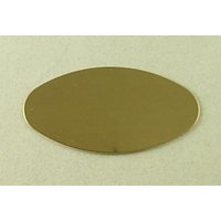 Namensschild Messing Oder Silber Oval Form, 1-3/8 X 2-9 16 von EngravingStation