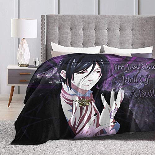 Engshi Wohn Kuscheldecken Black Butler-Sebastian Anime Warm Soft Novelty Ultra-Soft Micro Fleece Throw Blanket for Living Room/Bedroom 50"x40" Engshi Wohn Kuscheldecken Black Butler-Sebastian Anime Warm Soft Novelty Ultra-Soft Micro Fleece Throw Blanket for Living Room/Bedroom 50"x40" von Engshi