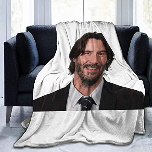 Engshi Wohn Kuscheldecken Keanu Reeves Soft and Warm Throw Blanket Digital Printed Ultra-Soft Micro Fleece Blanket von Engshi