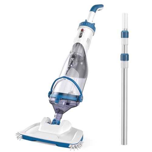 Enhulk Poolsauger Akku, 2025 Verbesserter 34cm breiter Kopf, Betriebsdauer bis zu 60 Minuten, Poolreiniger mit 3 Filter & Teleskopstange, Absaugung bis zu 4200L/H, Ideal für Aufstellpool usw Enhulk Poolsauger Akku, 2025 Verbesserter 34cm breiter Kopf, Betriebsdauer bis zu 60 Minuten, Poolreiniger mit 3 Filter & Teleskopstange, Absaugung bis zu 4200L/H, Ideal für Aufstellpool usw von Enhulk