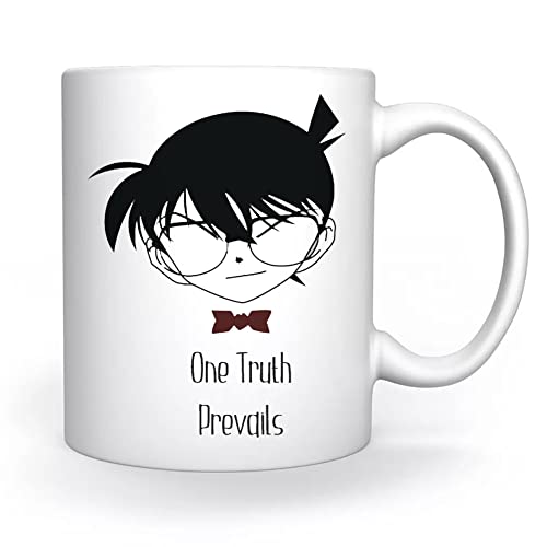 Detective Conan One Truth Prevails Tasse Weiß Für Kaffee Tee Cappuccino Kakao Mug White Coffee Tea Cacoa von Enigmae