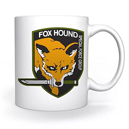 Fox Hound Special Force GroupTasse Weiß Für Kaffee Tee Cappuccino Kakao Mug White Coffee Tea Cacoa von Enigmae