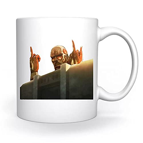 Titan Attacke Tasse Weiß Für Kaffee Tee Cappuccino Kakao Mug White Coffee Tea Cacoa von Enigmae