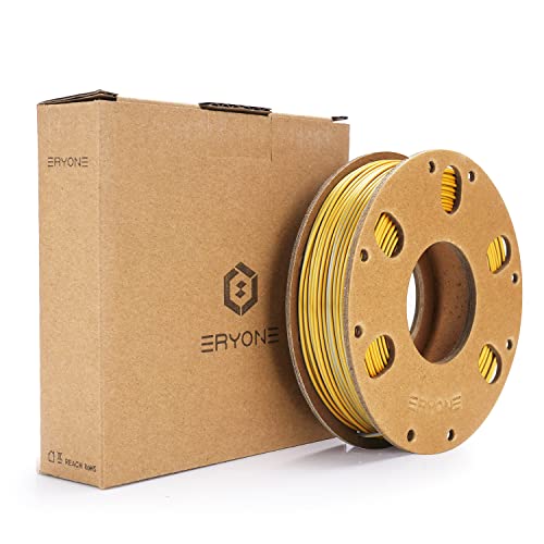 Silk PLA Filament 1.75mm, ENISINA Seidig Glänzendes 3D Drucker Filament PLA, Maßgenauigkeit +/- 0.03mm，200g / 7.06oz (Gold & Silber) von Enisina