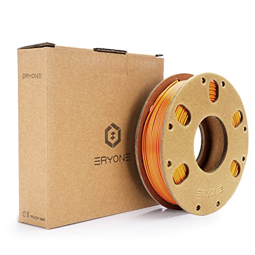 Silk PLA Filament 1.75mm, ENISINA Seidig Glänzendes 3D Drucker Filament PLA, Maßgenauigkeit +/- 0.03mm，200g / 7.06oz (Rot & Gold & Schwarz) von Enisina