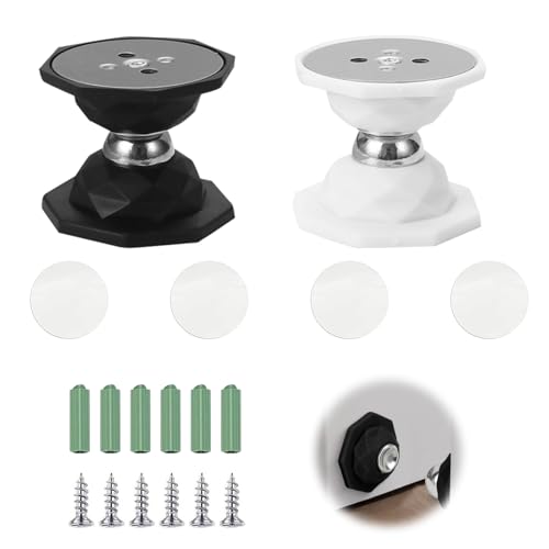 EnixwH 2 Stück Türstopper Magnet, Geräuschlos Türstopper Magnetisch Set, Anti Kollisions Magnet Türhalter Ohne Bohren, Selbstklebend Türhalter Magnetisch, für Schlafzimmer Bad Büro von EnixwH