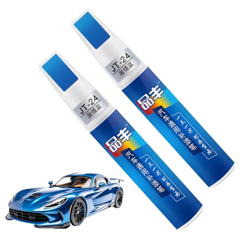 Eniyou 2 PCS Lackstifte für Auto Kratzer 12ml Lackstift Auto, AutoLack Reparatur,Kratzerentferner Autolack Stift, für Die Meisten Autoreparaturen (Blau) von Eniyou