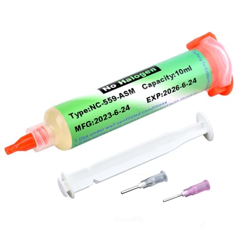 Flussmittel LöTen,LöTpaste,Flussmittel,LöTflussmittel,Mit Schubstange,138℃ Löt Flussmittel No-Clean Lötflussmittel Für Led Smd Pcb Bga ElektroniklöTen(10ml) von Eniyou
