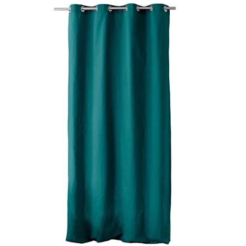 ED Enjoy Home Vorhang mit silberfarbenen Ösen, 135 x 240 cm, Smaragdgrün, 100% Baumwolle, Stoff Öko-Tex, Kollektion Panama ED Enjoy Home Vorhang mit silberfarbenen Ösen, 135 x 240 cm, Smaragdgrün, 100% Baumwolle, Stoff Öko-Tex, Kollektion Panama von Enjoy Home