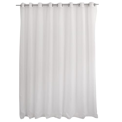 Enjoy Home 2001bc300240 Vorhang sandgestrahlt mit 16 Ösen, Polyester, Weiß, 300 x 240 cm von Enjoy Home