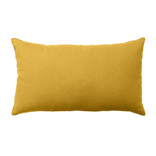 Enjoy Home Kissen, Maße: 30 x 50 cm, Gelb – Baumwolle Zertifiziert nach Öko-Tex, handwaschbar, ideal für Farbgebung auf Ihre Sofas, Kollektion Panama von ED Enjoy Home