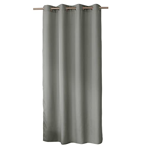 ED ENJOY HOME Basic Dekorativer Vorhang, Polyester, hellgrau, 140 x 240 cm von Enjoy Home
