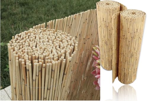 Enjoy-Quality Schilfrohrmatten - Länge 600 cm x Höhe 120 cm - Schilfmatten, Strohmatte - Sichtschutz oder Windschutz als Deko für Garten Balkon Zaun von Enjoy-Quality