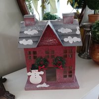 Übergroße Putz Weihnachtshaus-Box von EnjoyHomeandGarden