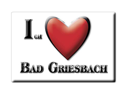 Enjoymagnets Bad GRIESBACH (by) Souvenir Deutschland Bayern Fridge Magnet KÜHLSCHRANK Magnet ICH Liebe I Love von Enjoymagnets