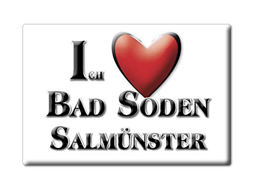 Enjoymagnets Bad Soden SALMÜNSTER (HE) Souvenir Deutschland Hessen Fridge Magnet KÜHLSCHRANK Magnet ICH Liebe I Love von Enjoymagnets