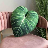 Philodendron Gloriosum Kissen/Pflanzenliebhaber Geschenk Für Pflanzendekoration Urban Jungle von Enjoypillows