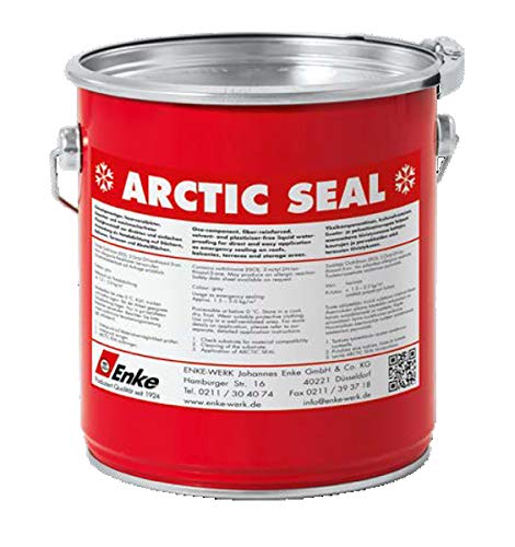 Enke ARCTIC SEAL - NOTABDICHTUNG - | grau | 3,6kg | feuchtigkeitshärtender PUR zur schnellen Reparatur-Abdichtung | für Dach Garage Pool Terrasse Balkon | schnellhärtend, auch unter 0°C verarbeitbar von Enke