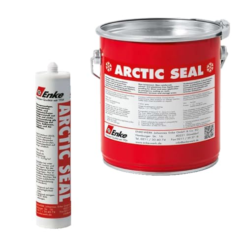 Enke ARCTIC SEAL - NOTABDICHTUNG - | grau | 330g | feuchtigkeitshärtender PUR zur schnellen Reparatur-Abdichtung | für Dach Garage Pool Terrasse Balkon | schnellhärtend, auch unter 0°C verarbeitbar von Enke