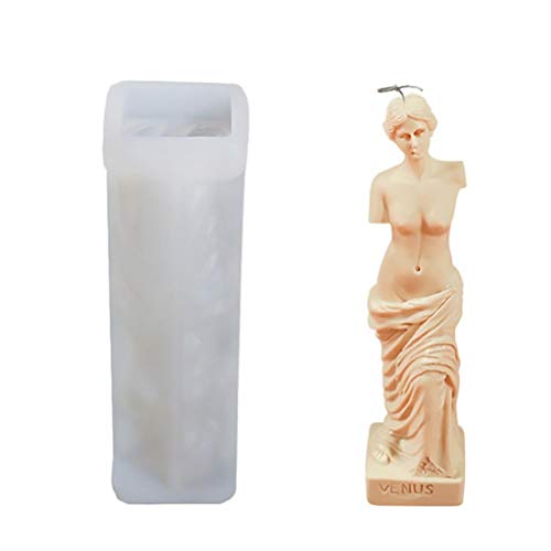 3D Kerze Silikon Kerzenform, Veneres de Milo Statue Roman Handgemachte Silikonform von Enkomy