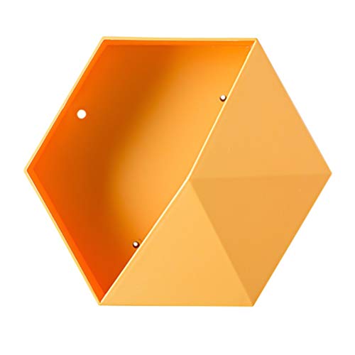 Enkomy Sechseckiges Wandregal, Geometrisches Sechseckiges Wandregal kreative Aufbewahrungsregal Multifunktionales Wandregal mit Expansionsschraube von Enkomy
