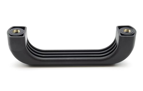 Enkotrade 1 Stück Bügelgriff mit Gewinde, Breite: 140 mm, Kunststoff Griff Handgriff D-Form Zuggriff Möbelgriff Türgriff von Enkotrade