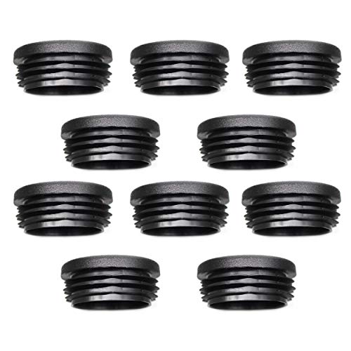 Enkotrade 10 Stück Lamellenstopfen Rund Ø 30mm, Rohrstopfen, Rohrabdeckung aus hochwertigem Polyethylen Kunststoff, Stopfen, Endstopfen, Kappen von Enkotrade