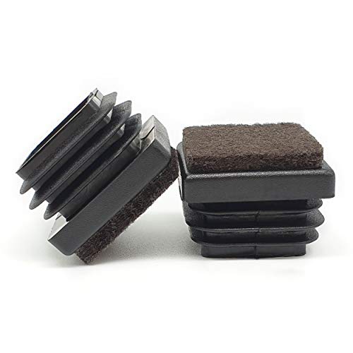 Enkotrade 10 Stück Lamellenstopfen mit Filz für Vierkantrohre, 22x22 mm, Rohrabdeckung aus hochwertigem Polyethylen Kunststoff, Stopfen, Endstopfen, Kappen, Möbelgleiter | Rohrstopfen Quadratisch Enkotrade 10 Stück Lamellenstopfen mit Filz für Vierkantrohre, 22x22 mm, Rohrabdeckung aus hochwertigem Polyethylen Kunststoff, Stopfen, Endstopfen, Kappen, Möbelgleiter | Rohrstopfen Quadratisch von Enkotrade