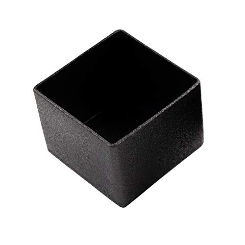 Enkotrade 21 Stück Gleitkappen Eckig Stuhlbeinkappen, für Außenrohrmaß 20x20 mm, Rohrabdeckung aus hochwertigem Polyethylen Kunststoff, Kappe, Endkappen von Enkotrade