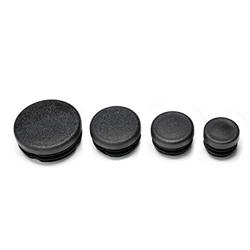 Enkotrade 21 Stück Lamellenstopfen Rund Ø 18mm, Rohrstopfen, Rohrabdeckung aus hochwertigem Polyethylen Kunststoff, Stopfen, Endstopfen, Kappen von Enkotrade