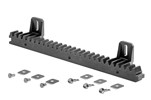 Enkotrade 30 Stück, 12 Laufmeter, Zahnstangen Modul 4 mit Stahlkern für Tore Schiebetore, 400mm Länge, Zahnschiene aus Kunststoff mit Schrauben Set von Enkotrade