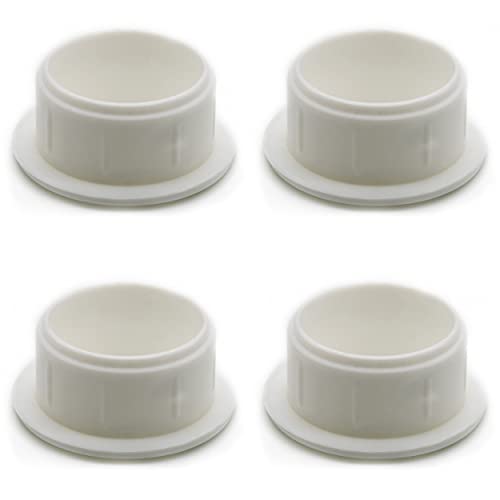 Enkotrade 4 Stück Abdeckstopfen in Weiss | 12x3 | Bohrloch Ø 3mm, Rohrabdeckung aus hochwertigem Polyethylen, Kunststoffkappen, Abdeckkappe, Stopfen, Blindstopfen, Verschlusskappe Enkotrade 4 Stück Abdeckstopfen in Weiss | 12x3 | Bohrloch Ø 3mm, Rohrabdeckung aus hochwertigem Polyethylen, Kunststoffkappen, Abdeckkappe, Stopfen, Blindstopfen, Verschlusskappe von Enkotrade