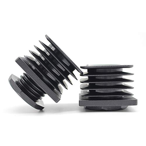 Enkotrade 4 Stück Justierstopfen mit Gewinde für Vierkantrohre, 45x45 mm, Verstellgleiter aus hochwertigem Polyamid Kunststoff | Traglast bis 400Kg | Gewindestopfen Quadratisch Enkotrade 4 Stück Justierstopfen mit Gewinde für Vierkantrohre, 45x45 mm, Verstellgleiter aus hochwertigem Polyamid Kunststoff | Traglast bis 400Kg | Gewindestopfen Quadratisch von Enkotrade