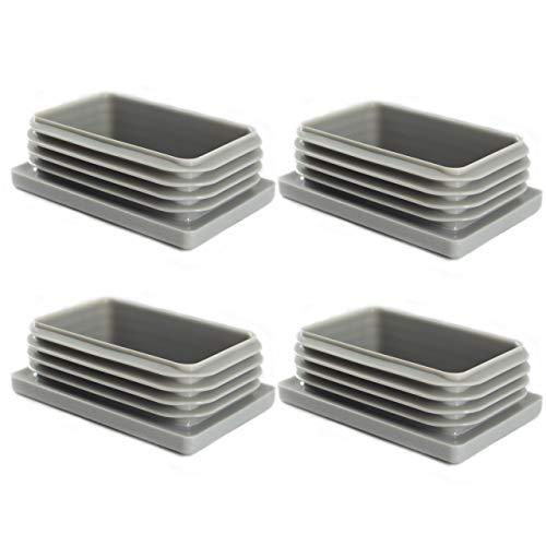 Enkotrade 4 Stück Lamellenstopfen Grau für Rechteckrohre, 60x30 mm, Rohrabdeckung aus hochwertigem Polyethylen Kunststoff, Stopfen, Endstopfen, Kappen, Gleiter | Rohrstopfen Rechteckig Enkotrade 4 Stück Lamellenstopfen Grau für Rechteckrohre, 60x30 mm, Rohrabdeckung aus hochwertigem Polyethylen Kunststoff, Stopfen, Endstopfen, Kappen, Gleiter | Rohrstopfen Rechteckig von Enkotrade